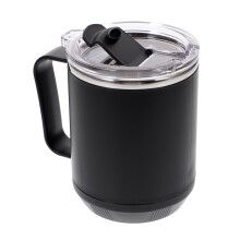 Caneca de café em aço inoxidável com tampa de silicone (2 unidades)