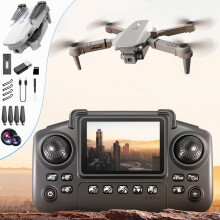 Drone quadricoptère radiocommandé 2,4 GHz - Caméra 1080p, maintien d'altitude, évitement d'obstacles pour adultes et enfants (14 ans et plus)