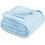 Fleece Blanket Queen Size 228x228 cm Ice Blue 1