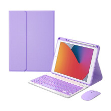 Beleuchtete Tastatur- und Maushülle kompatibel mit iPad Air 5 & 4 – Stilvoller Schutz und verbessertes Tipperlebnis
