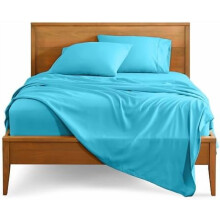 Bettwäsche-Set für Einzelbetten (XL) – Luxury1800 Ultraweiche Mikrofaser, tiefe Taschen, 3-teilig (Aqua) – Passend für Einzelbetten (XL)