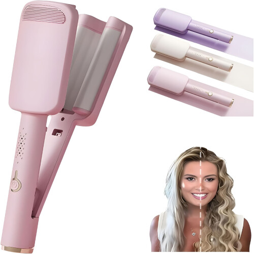 HIBIBUD Hair Waver Crimper – Ιωνικό Κεραμικό Ραβδί για Κυματιστά Χτενίσματα στην Παραλία,
