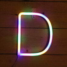 Neon Sign, Letter Neon Signs Neon Alphabet Light Light Up LED Letters Lights Light Up Marquee Letters Lights Battery USB Multicolor