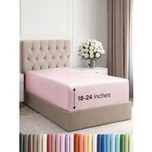 Drap-housse King à poches extra profondes 45 à 60 cm