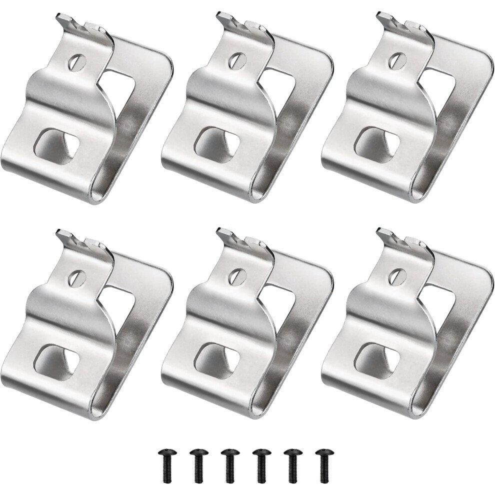 12Pcs 304 Stainless Steel Belt Clips For Dewalt Dcd980/Dcd985/Dcd980l2/Dcd985l2 Â Compatible With Dewalt N268241 9423501701060