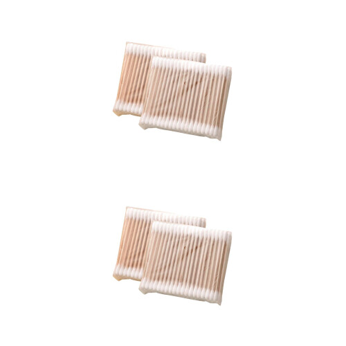 10Paquets Coton-Tige En Bois Double Embout Pour 2
