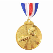 Gyldne fodboldmedaljer til børn, zinklegering, 6 stk.