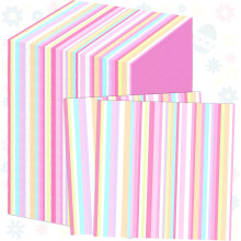 Colorful Square Paper Napkins Disposable Pastel Plaid Stripes Scallop Polka Dots Paper Napkins Cocktail Tableware Party Favors