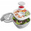 Δοχείο σαλάτας 54oz με δίσκο Bento 4 θέσεων 1