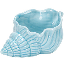 Cendrier en céramique en forme de coquillage 16,5 x 8,9 cm