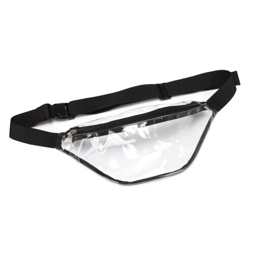 Waterdichte heuptas van transparant PVC, zwart