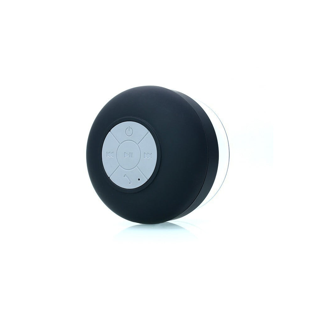 Shower Speaker, Ipx6 Waterproof Bluetooth Speaker With Suction Cup & Hook, Loud Hd Sound, Built-In Mic – Black 9175034730856