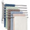 Porte-serviettes mural pivotant, 34 cm, acier inoxydable 1