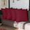 Σετ μαξιλαροθηκών Claret Red 4 τεμαχίων, 50 x 50 εκ. 1