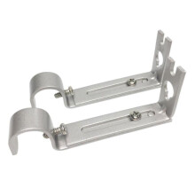 3.9-5.3inch Adjustable Metal Curtain Rod Bracket Drapery Pole Holder Support -