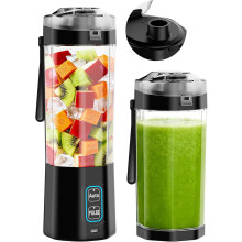 Hordozható turmixgép, 790 ml, USB-C újratölthető, 360 W, 6 pengés.