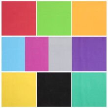 10Pcs Assorted Color EVA Foam Sheets Craft Enthusiasts 50x50cm