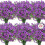UV-resistente kunstige blomster lilla 24 bundter 1