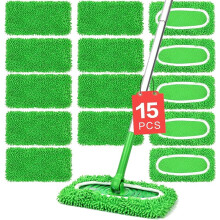 Opakovaně použitelné mopové podložky z mikrovlákna pro zametací mop – 6 kusů