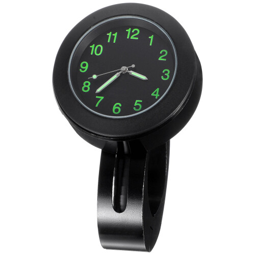 Bike Handlebar Digital Clock 1Pack 4.3x4.3x1.7in Black Rectangular Motorcycle Riding
