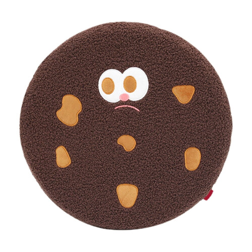 Cookie-Shaped Seat Cushion with Washable Cover