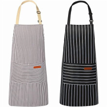 2er-Pack Unisex-Küchenschürzen mit 2 Taschen