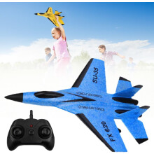 RC-jagerfly med LED-lys og 15-minutters flyvning
