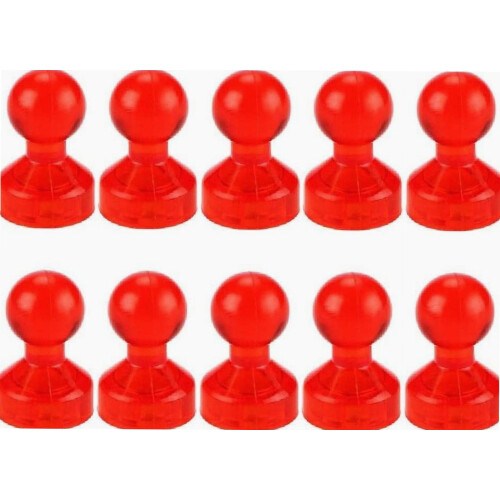 Pachet de 10 piuneze magnetice colorate