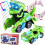 Dino-bil transformatorleke med grønn LED-musikk, 1 stk. 1