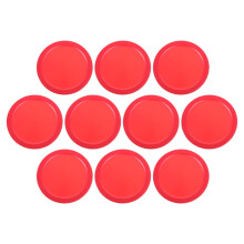 Hockey Pucks Plastic Desktop Air Table 10 Pcs 6.5x6.5x0.4 cm