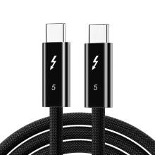 Cablu Thunderbolt5 USB-C, împletit din nailon, 90 cm