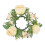 Lysring med kunstig rose, beige 1