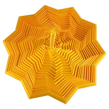Stea senzorială aurie pentru agitație – imprimată 3D, 17,5 cm