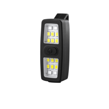 Small Rechargeable EDC Flashlight, Clip-On Safety Bike Light for Dog Walking & Running – Hands-Free, Compatible with USB-C
