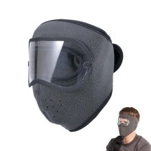 Winter Warm Fleece Windproof High-Definition Goggles, Fleece Thermal Mask With Removable Goggles, For Men & Women