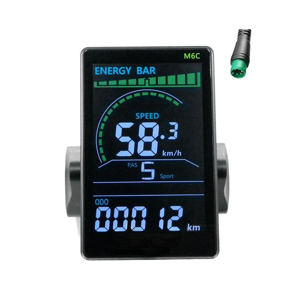 M6c Electric Bike Lcd Display Meter 24V-60V E Scooter Lcd Panel Color Screen With Usb For Mountain Electric Bike(5Pin) 6033699304917
