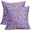 Conjunto de 2 capas de almofada vintage com estampa floral, 45x45cm (18x18 polegadas). 1