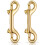 Brass Lobster Claw Snap Hook 2 Pack 1