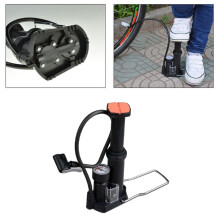 1Pack Foot Pump for Car Tires and Manual Tire Inflation in Black for Athletes 7.1x4.5x3.1in