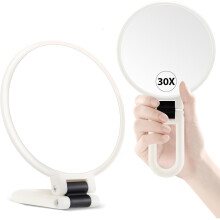 1X/30X dubbelzijdige handspiegel