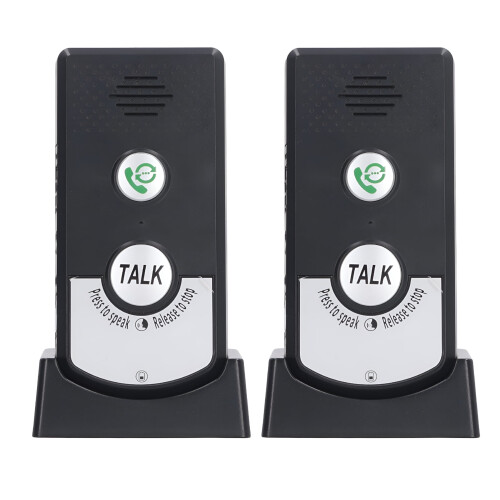 Trådløs 2-vejs stemmeintercom ABS Indbygget 2000mAh batteri