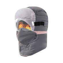 Winter Windproof Cycling Balaclava, Fleece-Lined & Velvet-Insulated, Helmet-Compatible Face Cover & Neck Gaiter 2-in-1