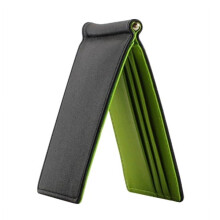 Unisex Ultra-Thin Magic Money Clip Faux Leather Card Holder Bifold Wallet
