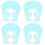 4Pièces Bonnet Bébé Silicone, Design Mignon 7