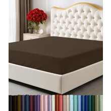 Lot de 2 draps-housses King – 198 x 203 cm, profondeur de poche : 38 cm
