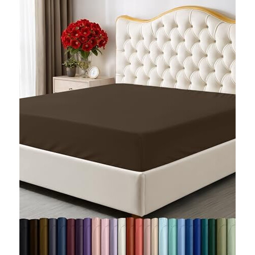 Cearșaf cu elastic King, pachet de 2 – 197x203cm, buzunar adânc de 38cm