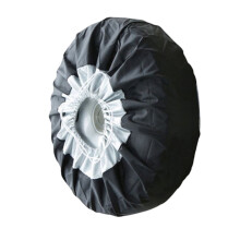 Camper Spare Tire Cover Sunscreen Car Tire Covers Black 2PCS