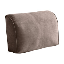 Almofada ergonômica em formato de cunha para apoio das costas em sofás-cama.