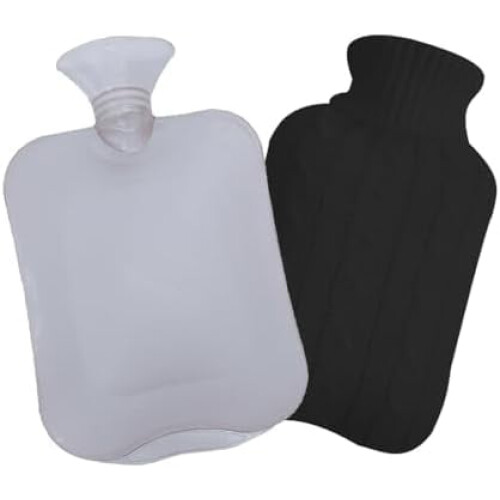 Termofor 2l s pleteným potahem, černá
