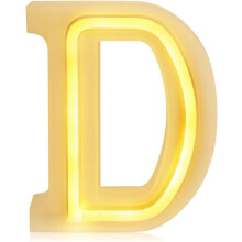 English Alphabet LED Neon Night Light – Battery/USB Powered, Wall Decor for Home, Wedding, Christmas, Party, Bar